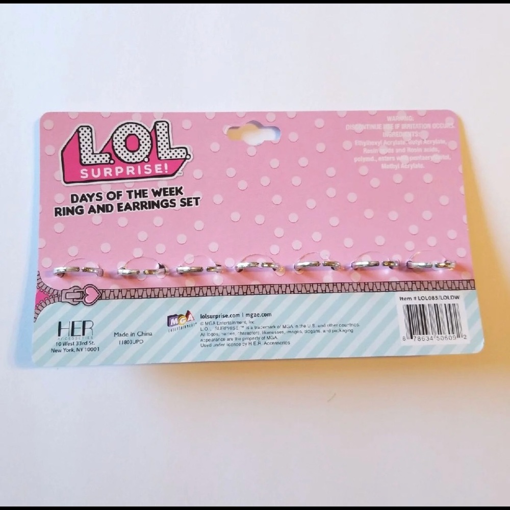 LOL SURPRISE DOLLS RINGS & EARRINGS - Picture 7 of 7